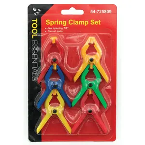 WorldWide Sales Online Tool Essentials 6pc 2" Spring Clamps, Assorted Colors – Clamps, import_2021_10_29_212114