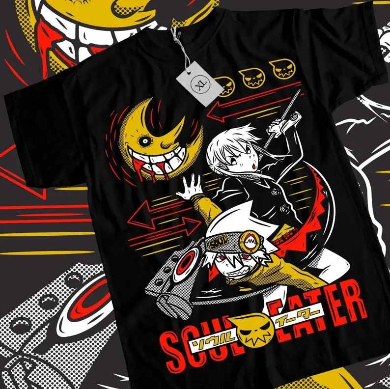 Soul Eater Maka Albarn Shirt -soul eater shirt,soul eater t-shirt,anime shirt,anime clothing,maka albarn t shirt,anime tshirt Tee Oversized Streetwear Retro Shirt Y2K Halloween Outfit for Men Gift for Birthday  Holiday