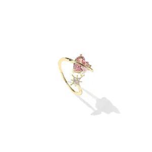 Sparkling Elevated Heart Ring - Perfect for Any Occasion