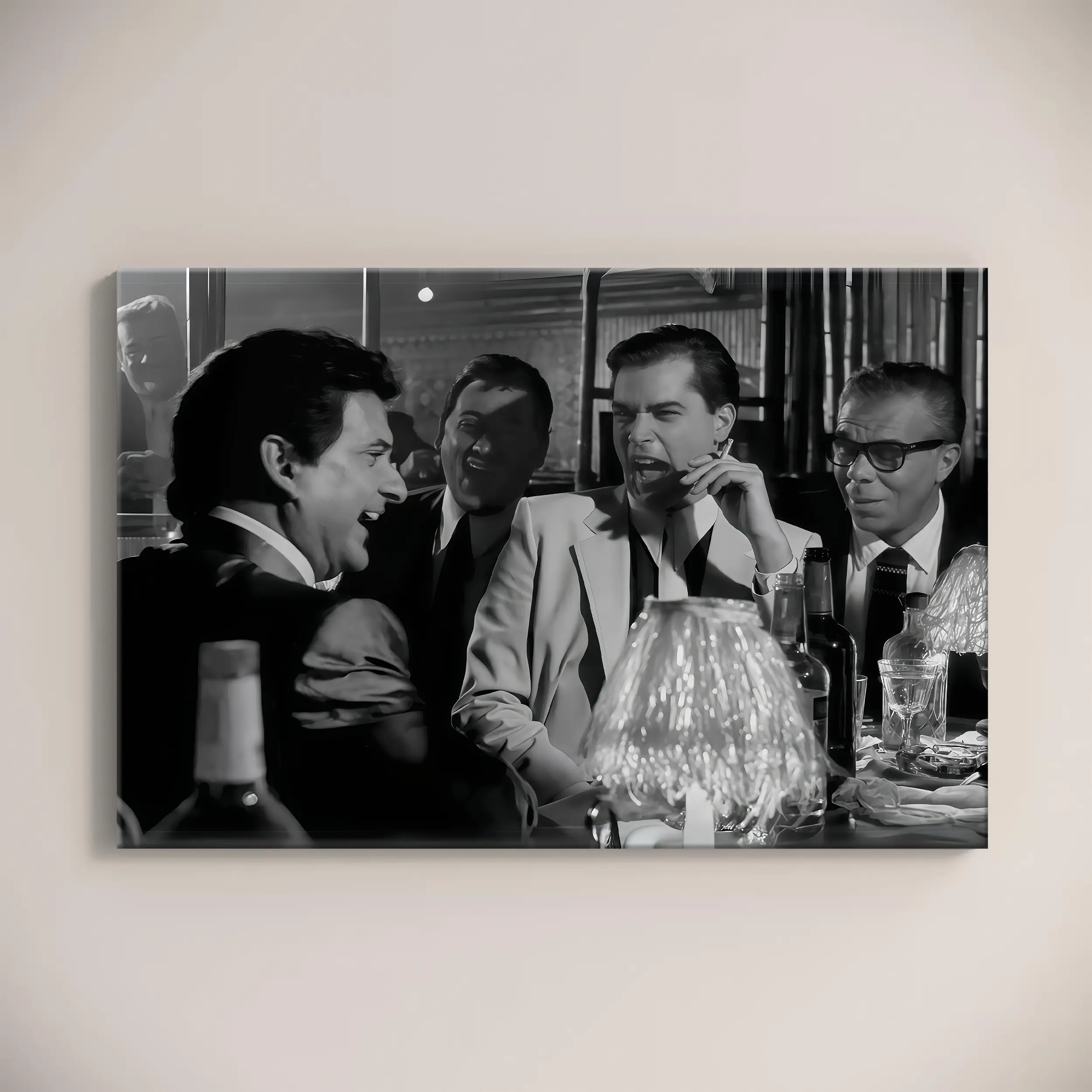 Goodfellas Movie Poster - Funny Gangster Wall Art, Retro Bar Cart Print with Frames, Waterproof Home Decor for Living Room Decorations, Dorm Room Decor