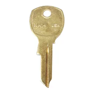 1069L National Cabinet Key Blank - Brass - NTC-1D / NA14 (Packs of 50)