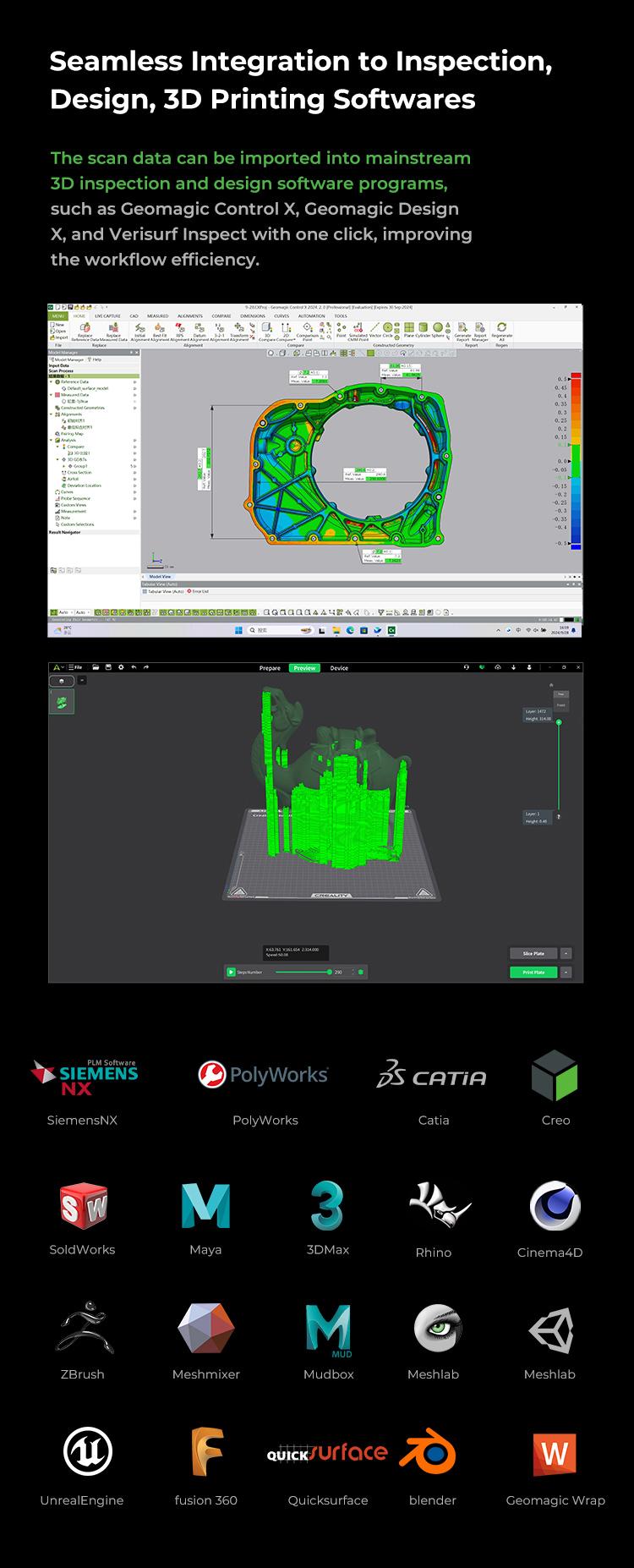 Creality RaptorX: Wireless Hybrid Blue Laser & NIR Scanner