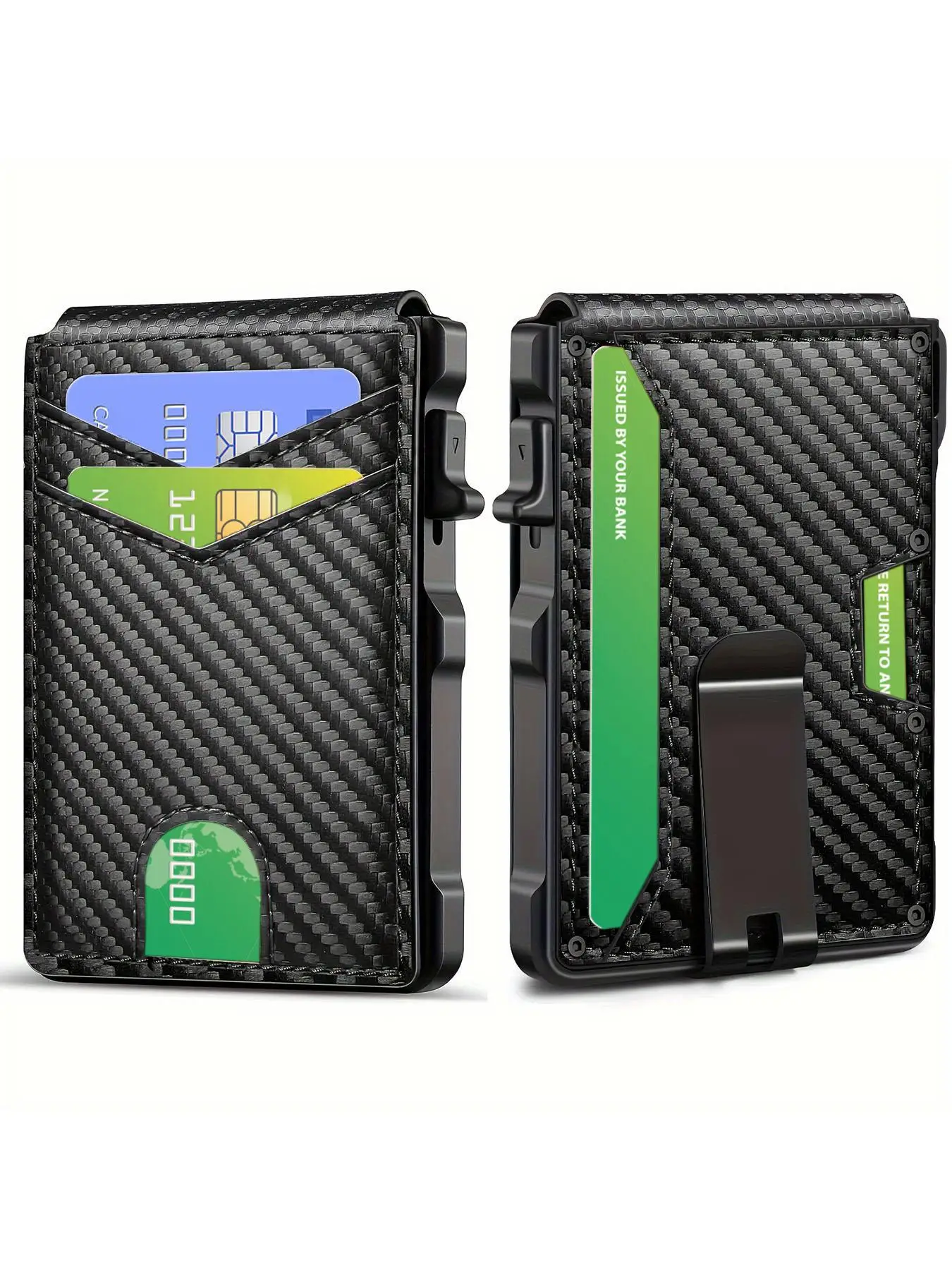 Men's Large Capacity Bifold Wallet with Card Slots, Summer Business Rfid Blocking Card Holder, Cute Mini Short Wallets for Men Women, Wallets for Men