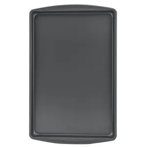 Large Nonstick 17" x 11" Cookie Sheet Baking Pan, Gray