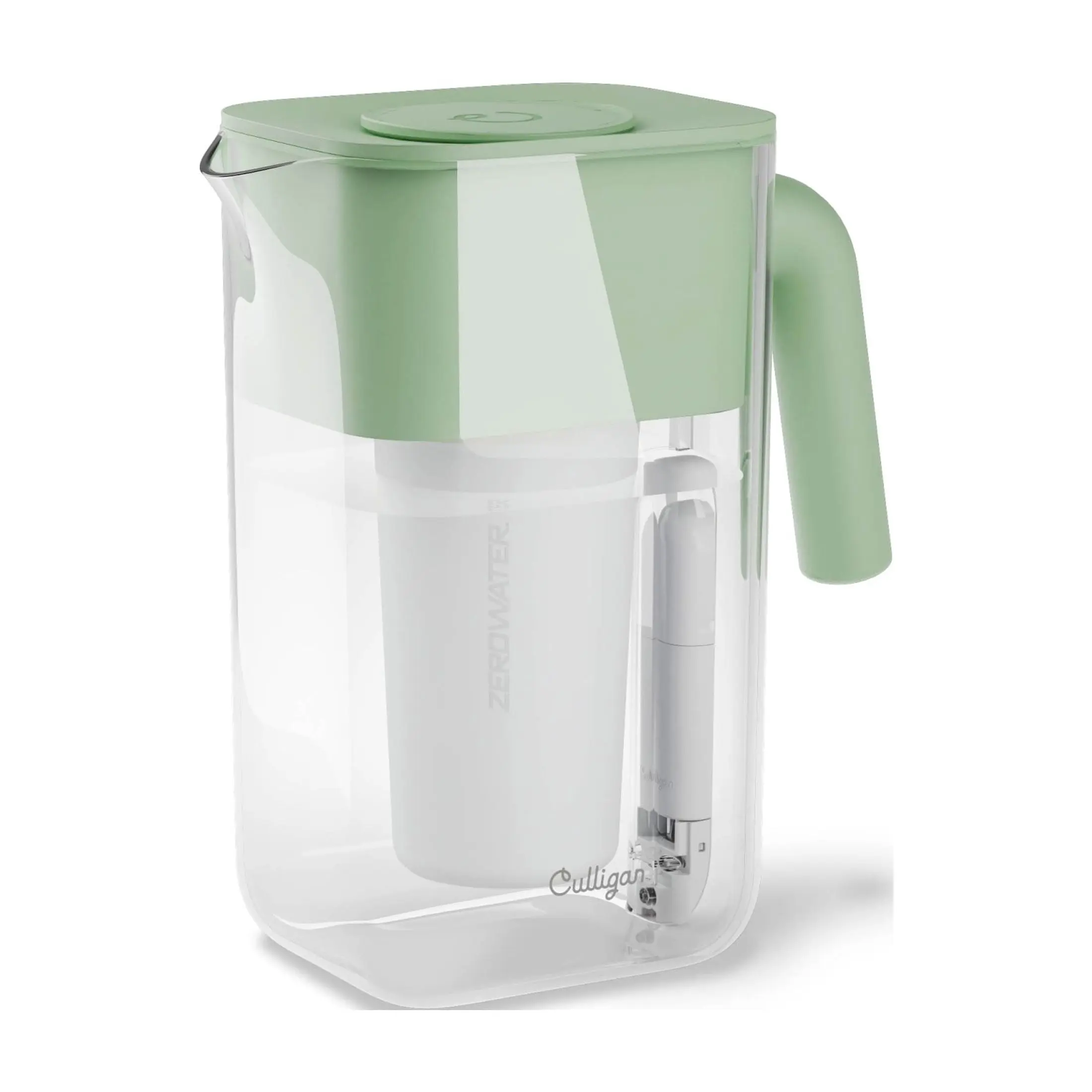 Culligan with ZeroWater Technology 10 Cup Water Filter Pitcher with 5-Stage Advanced Water Filter