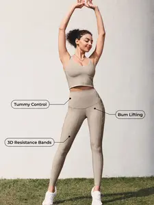 Fanka PowerBand Resistance Leggings (Reversible Wear) (with Pocket)
