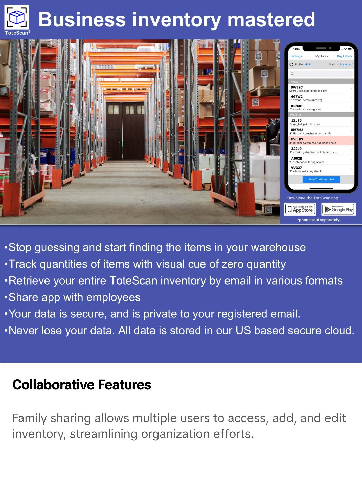 ToteScan HD Color (Heavy Duty) Intelligent QR Labels for Organization/Moving/Storage (45 Unique Labels, 2.5"x3") ToteScan HD Color (Heavy Duty) Intelligent QR Labels for Organization/Moving/Storage (45 Unique Labels, 2.5"x3")