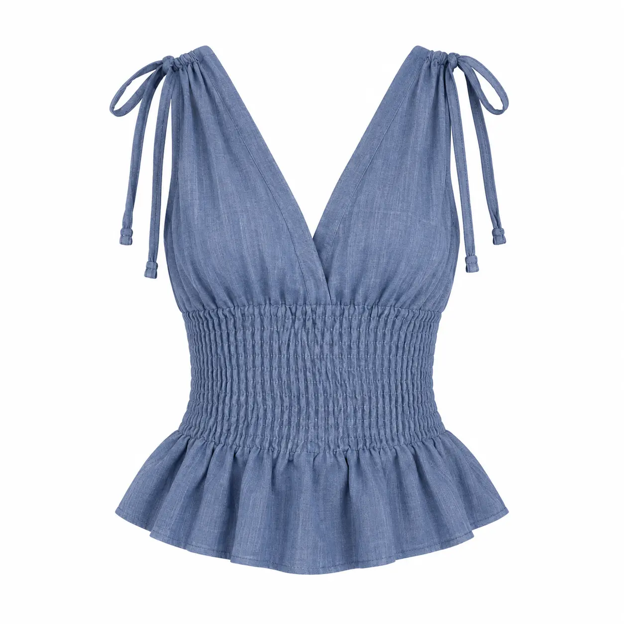 Laura - Ruched Strap Blouse