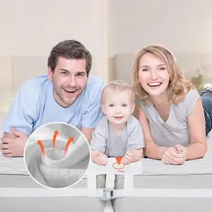 fathersdaygift VEVOR Bed Bridge, King Bed Converter Kit, Split King Gap Filler for Adjustable Bed Mattress Connector Mattress Gap Filler with Heavy Duty Metal Buckle Strap 25D Memory Foam (75Lx 12W)