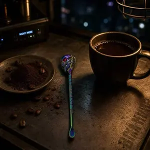 Cool skull shape pendant scoop，coffee bean powder scoop