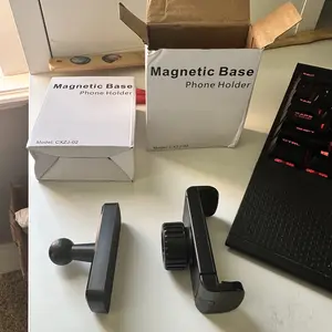 Magnetic Phone Holder for Gym - 360° Adjustable, Strong Portable Magnet Phone Mount for Workout Recording, Fitness Accessories Essentials, Compatible with Andriod Phone  and iPhone 16/15/14/13/12, Perfect Gift for Men & Women