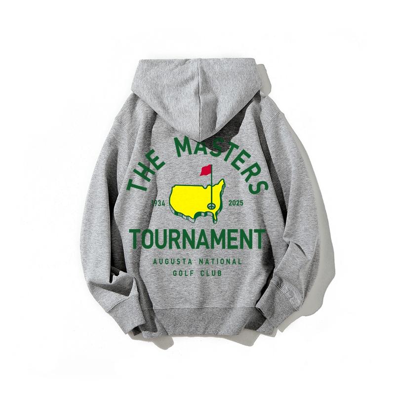 THE MASTERS Golf Hoodie – Creative & Versatile Cotton Pullover, Golf Pattern Sweatshirt for Men & Women, Street Retro & Outdoor Sports, Y2K Style