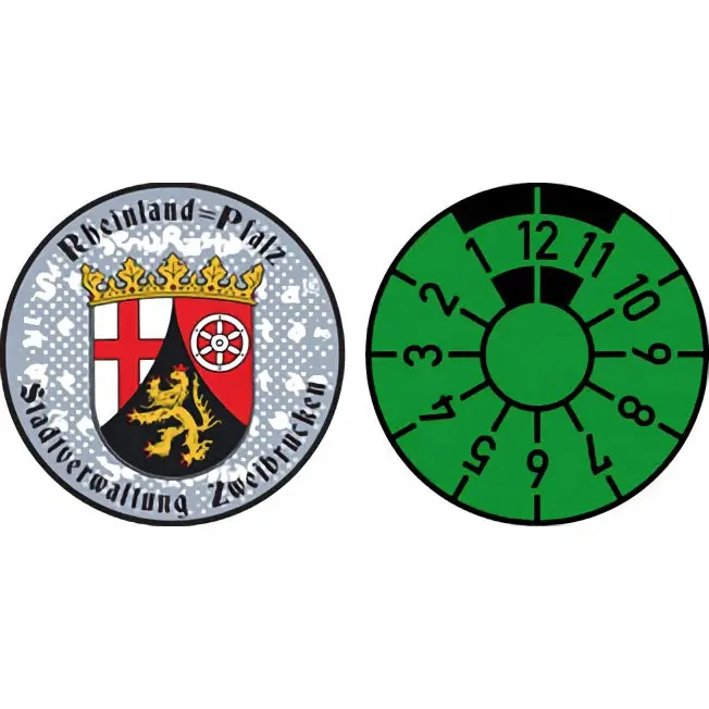 Rheinland Pfalz State Sticker and Inspection Seal