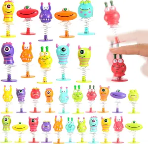 PowerTRC 60 Pcs Jumping Popper Toys Big Eye Monster Spring Launchers Pop Up Bouncing Party Favors for Toddlers Birthday Bulk Goodie Bags Stuffers, School Prizes Classroom Rewards Gifts Bag Toys