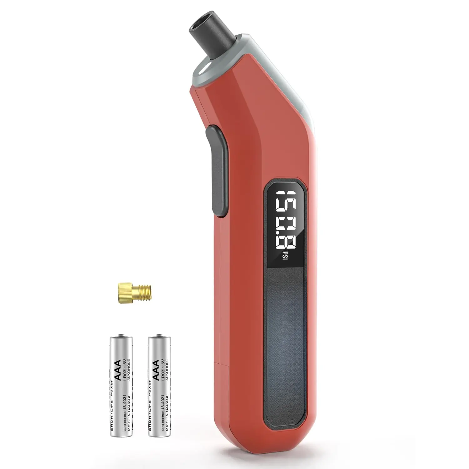 T300 Plus Tire  Gauge 200 PSI, Digital Tire Gauge with Bright LED Display, Tire Gauges for Tire  with Presta Valve Adaptor ( Orange)