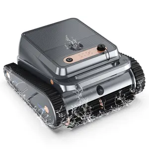 U8 Cordless Robotic Pool Cleaner for Walls & Waterline, Automatically Climbs & Cleans, No Hand-Scrubbing, Auto-Docking, 150min Runtime Pool Vacuum Robot for Inground Pools up to 2600 Sq.ft