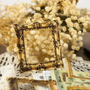 Vintage Photo Frame Stickers 50 Pcs Aesthetic Scrapbook Decals for Journaling Memory Keeping DIY Crafts Thanksgiving Christmas Albums