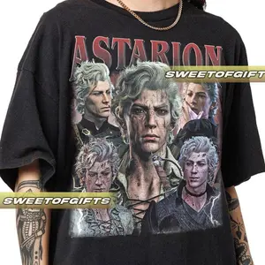 Limited Astarion Baldurs Gate 3 Tshirt Vintage Unisex Shirt