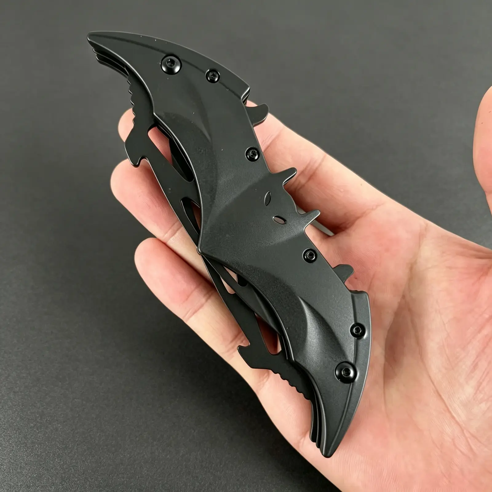 Metal Art Pocket Knife,Bat Shaped Handle Folding Fruit Knife,Collectible Ornament, Ideal Gift for Camping & Hiking Survival Use,Coolgadgets, Unique Trendy Knife