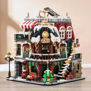 Creative Coffee Shop Design Building Blocks, 2506pcs/set Model Building Blocks, DIY Model Assembly Toy for Adults, House Building Kit