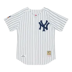 Mitchell & Ness Authentic New York Yankees 1997 Derek Jeter Men Baseball Jersey White/Navy Pinstripe
