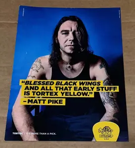 Matt Pike of High on Fire - Dunlop Tortex - 2018 Print Ad