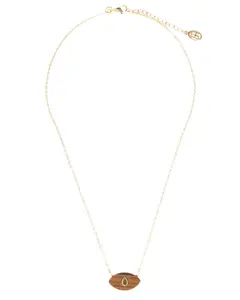 Dainty Gold Necklace with Semi Precious Stone Charm - Jewelry for Everyday Wear
