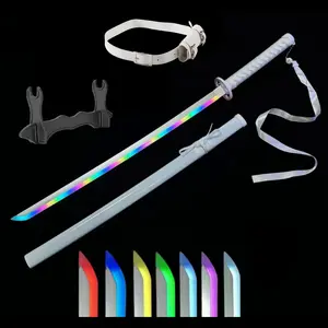 41 inches LED Light Bleach Sword Cosplay Sode no Shirayuki with Belt & Holder Stand for Anime Cosplay Role Playing Props Collection Decoration Birthday Halloween Christmas Gift New Year