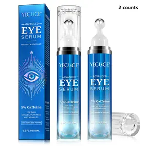 Caffeine Roller Eye Serum, 2 Counts/set Hydrating Roll-on Eye Care Serum, Moisturizing Eye Care Essence, Eye Care Formula, Eye Care Product for Women & Men