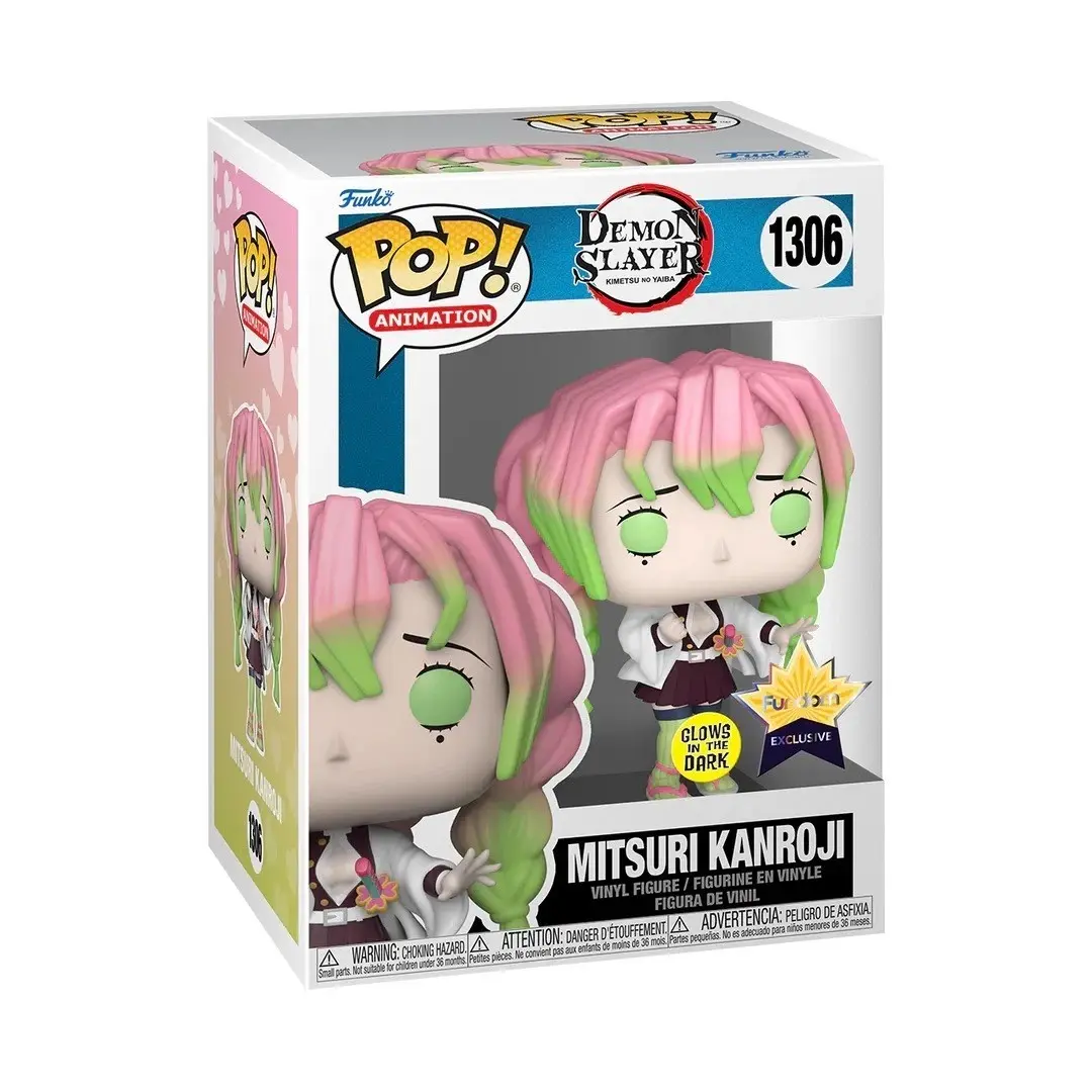 Funko Demon Slayer Mitsuri Kanroji #1306 Vinyl Figurine - GITD Fundom Exclusive Collectible Items