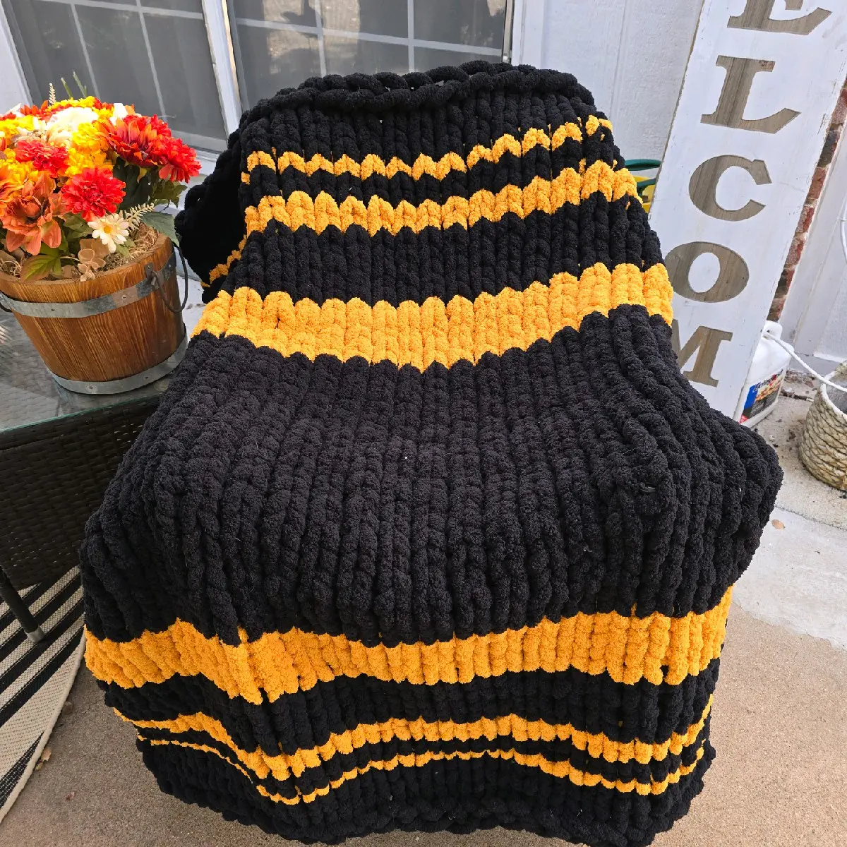 Hand-crocheted Throw Blanket for Cozy Nights