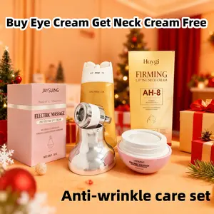 【BUY 1 GET 1】Electric Firming Eye Cream + Neck Roller Cream(50g + 120g),Reduces Neck Wrinkles, Hydrates EyeSkin,Nourishes and Moisturizes, Daily Moisture UseElectric Massage Cream enhance skin health electric massage polypeptide eye cream