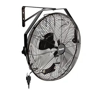 18/20-inch wall-mounted waterproof fan, industrial blower — 3 speed settings; suitable for indoor spaces, commercial areas, residential homes, warehouses, greenhouses, workshops, and basements — black outdoorfun