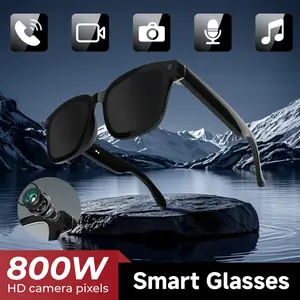 SIMSONLAB Smart Glasses, 1080P HD Camera Glasses, (Camera indicator lights up during operation) ,800W Pixel Multi-function Touch Wireless Glasses, Voice Control Smart Translator Wireless Glasses, Outdoor Travel Sports, Wearable Device, Smart Eyewear