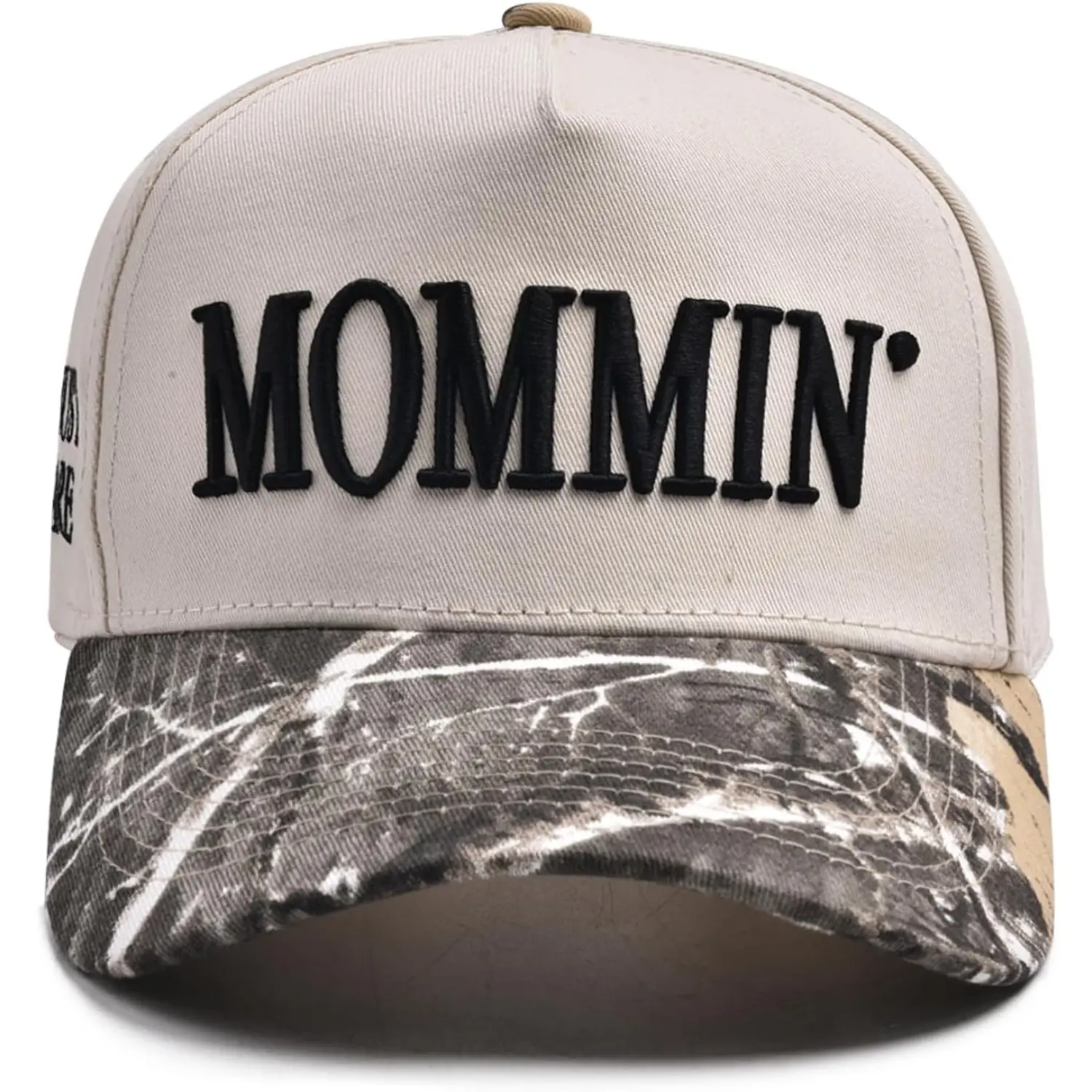 Women's Vintage "Mommin" Graphic Trucker Hat - Casual, 2-Tone Embroidered, High Quality Soft Cotton Canvas Adjustable Outdoor Cap, Lightweight Sports & Outdoor Accessory