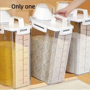 Sealed Food Storage Container with Lid, Ideal for Grains Nuts Flour Rice, Kitchen Organization, Portable for Home Outdoor Use