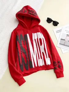OSIMIRI Winter Outfit Hip-Hop Style HoodedSweatshirtLoose Fit Hoodies for Men Leisure Essential AlphaBetfoamY2K Streetwear Christmas Gifts Casual PulloverSportswearTops Clothes Menswear Sporty Day Stylish
