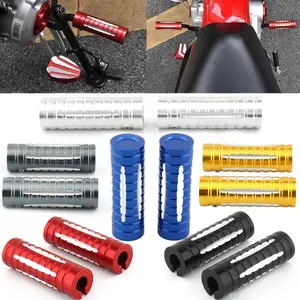 Motorcycle Front Footpegs, Motorcycle Footrest Upgrade Kit, Universal Motorcycle Accessories for HONDA CC110/Super Cub 110