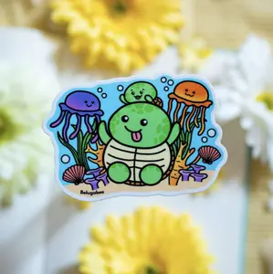 Turtle Glossy Sticker