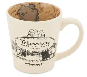 Yellowstone Map Mug & Pint Glass