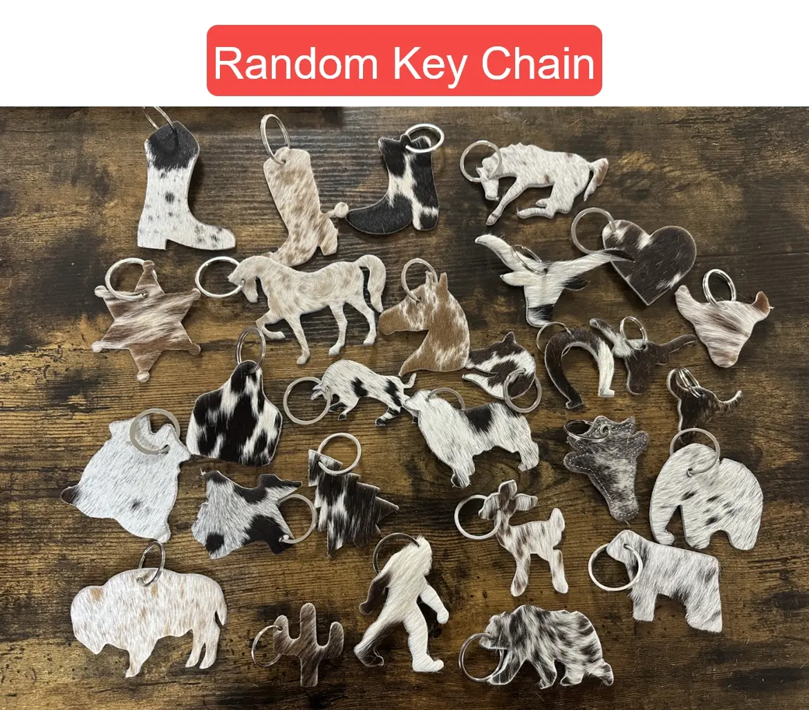 Cowhide Key chain Attached Split Key Ring, Suitable for your Bag, Key