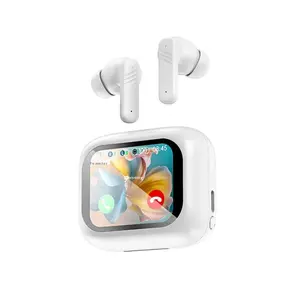 LX10 TWS Wireless Bluetooth Headset with ANC ENC Large LCD Touch Screen 300mAh Battery IPX-5 Waterproof Audio Electronic Earbud