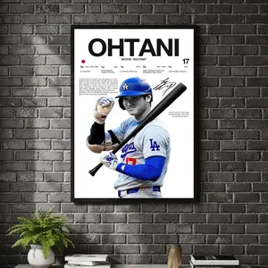 [ SPORT UNFRAMED - SALE UP TO 45% ] Shohei Ohtani Hardline Series Sports Poster Power Precision Athlete Wall Art