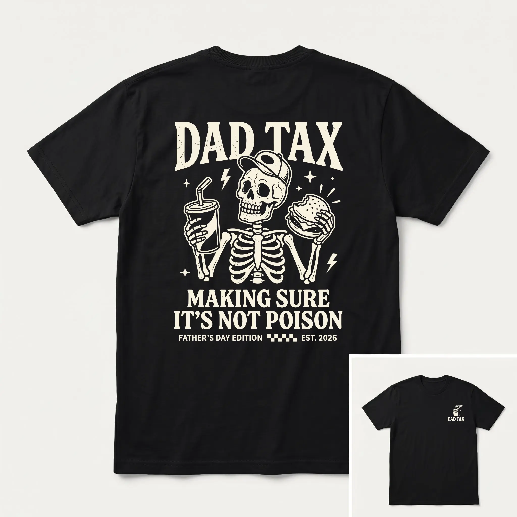 DAD TAX t shirt Comfort Colors T-Shirt, FATHER Day 2026, DAD Gift Tee PAT MNG Classic Fit Soft Relaxed Vintage Look - Casual Top Menswear