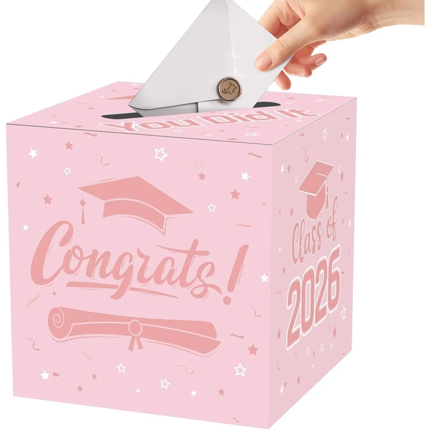 Pink Graduation Card Box