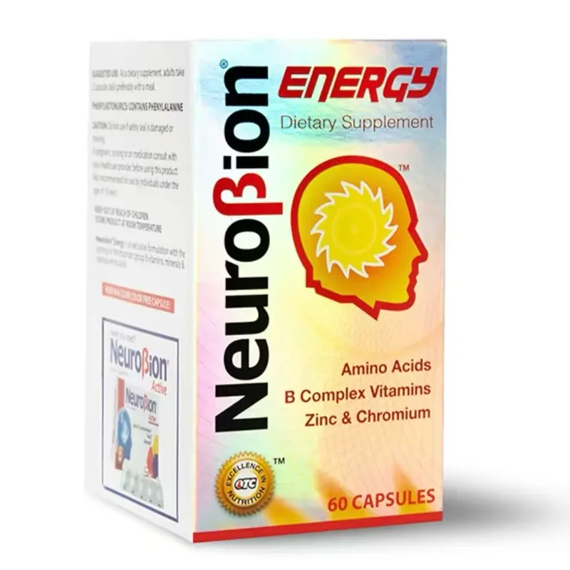 Energy dietary supplement 60 capsules for mind and body Fitness Healthcare Vitamin