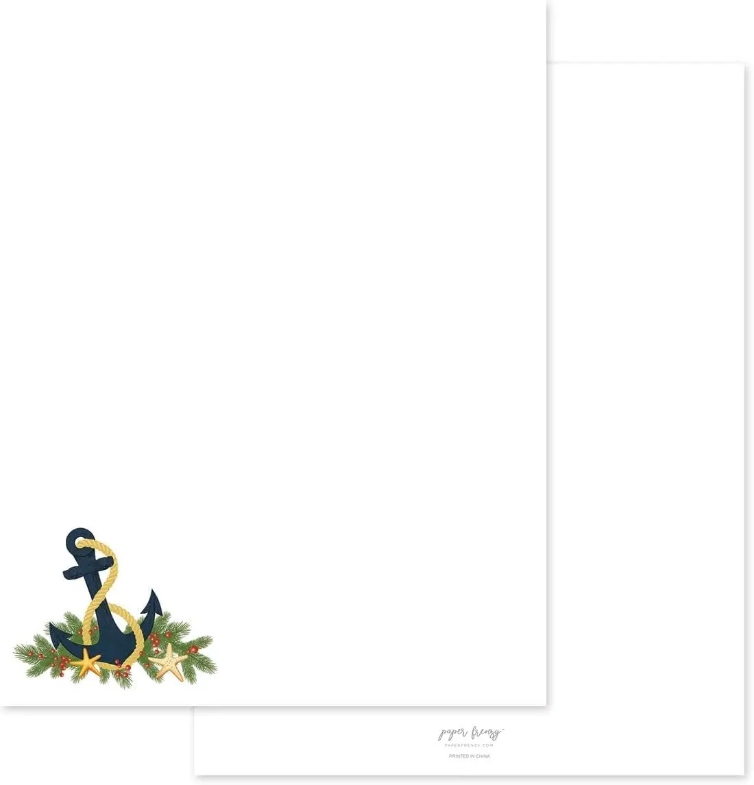 Nautical Anchor Holiday Letterhead Paper Pack of 75