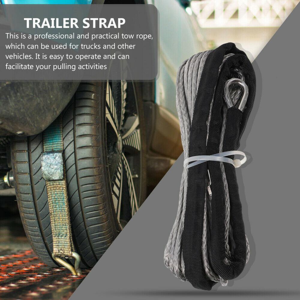 1/4" x 50' 10000LBS Synthetic Winch Rope | Recovery Cable with Protective Sleeve | Heavy Duty Winch Line for ATV UTV 4x4 Offroad Truck 1/4" x 50' 10000LBS Synthetic Winch Rope | Recovery Cable with Protective Sleeve | Heavy Duty Winch Line for ATV UTV 4x4 Offroad Truck