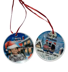 Festive Memories: Personalized Christmas Ornaments Glass Traditional