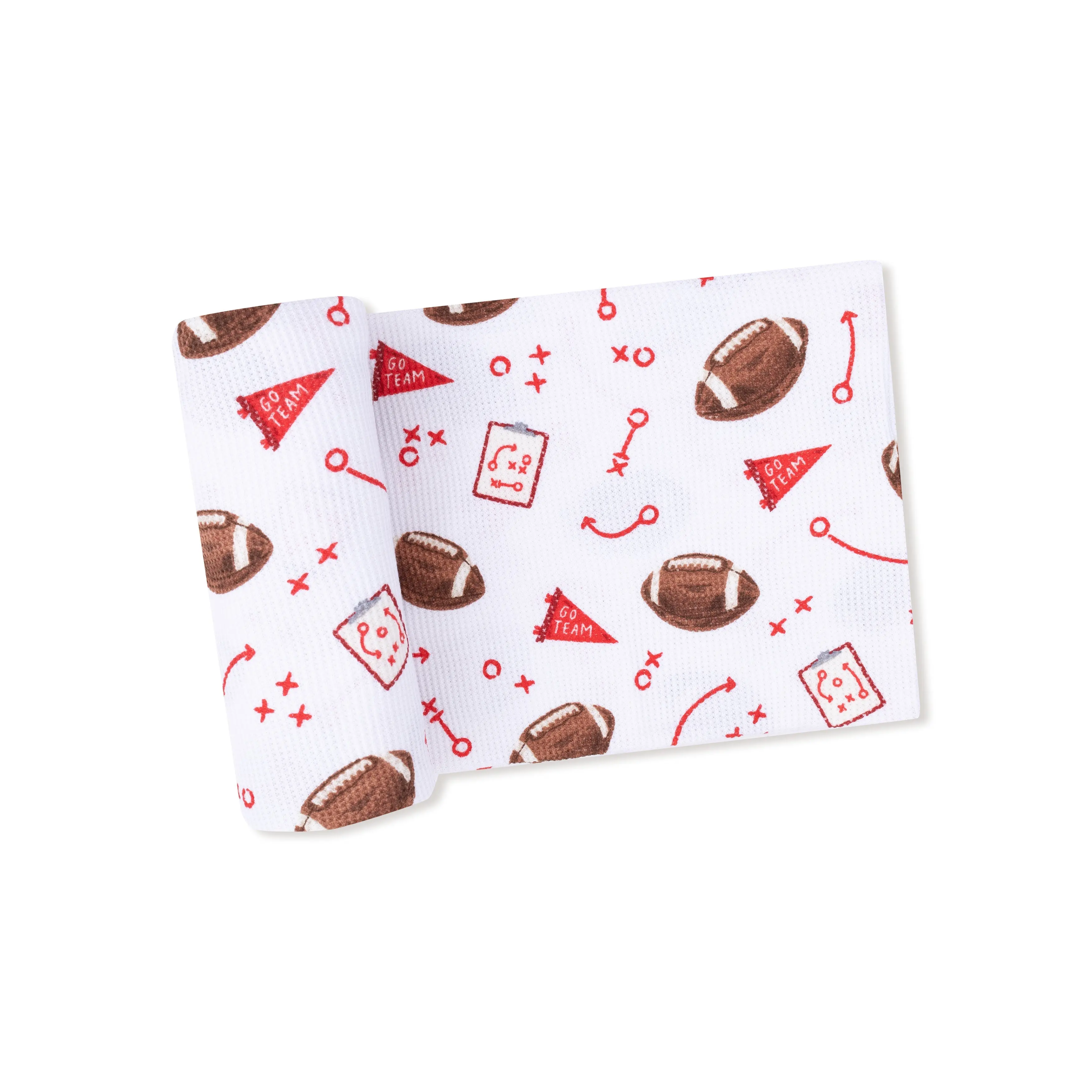 Touchdown Time - Red - Swaddle Blanket 2
